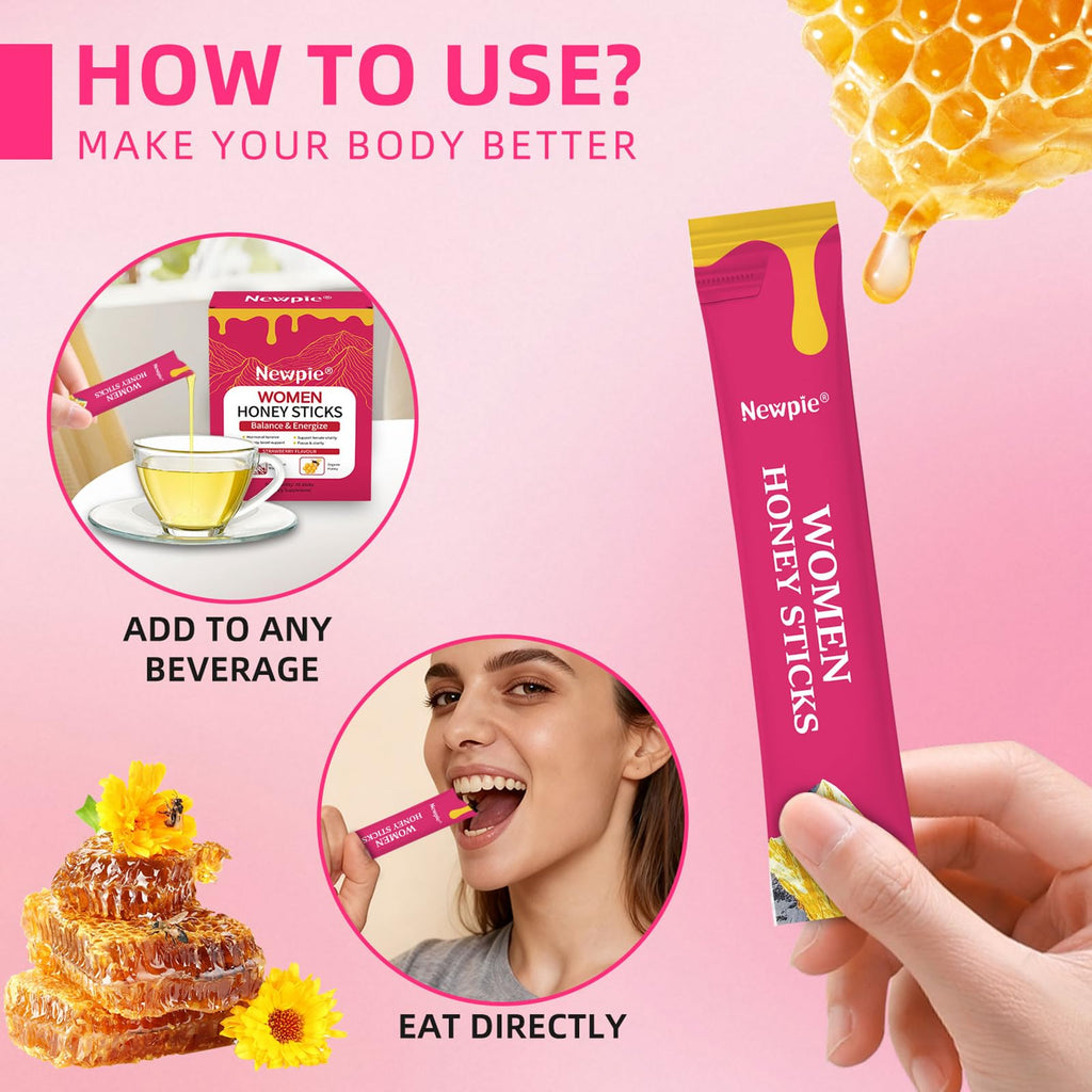 Authentic USA imported premium strawberry flavored honey sticks for daily stamina