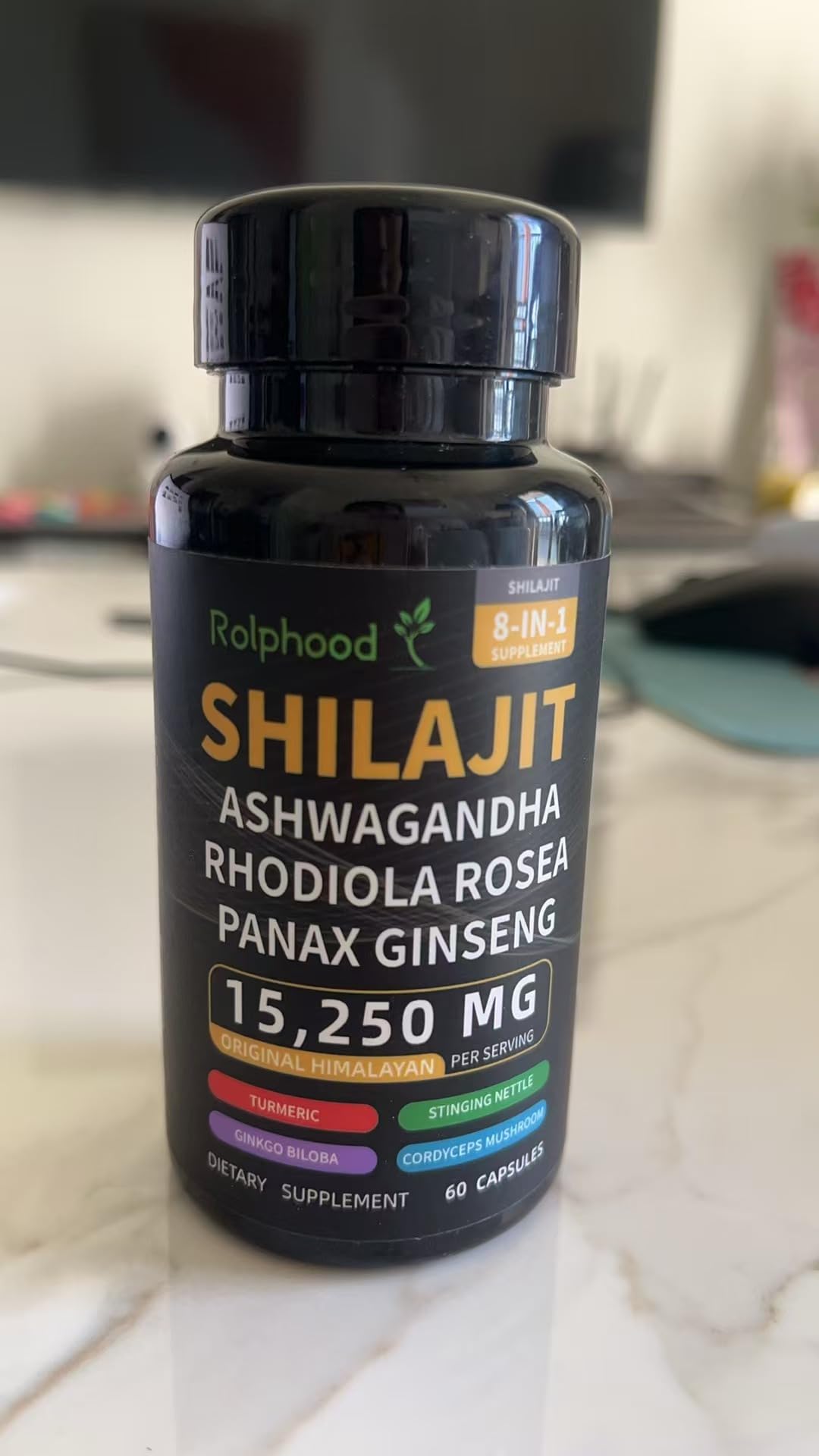 Rolphood high altitude sourced shilajit capsules for men and women stamina
