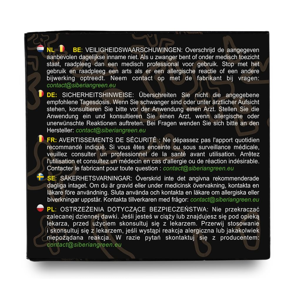 Siberian Green premium Altai mountains shilajit mineral supplement for daily wellness