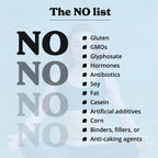 Nutritional facts panel and product certification labels on the reverse side of the Better Alt box.