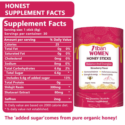 Authentic USA imported shilajit honey sticks for hormonal balance and energy
