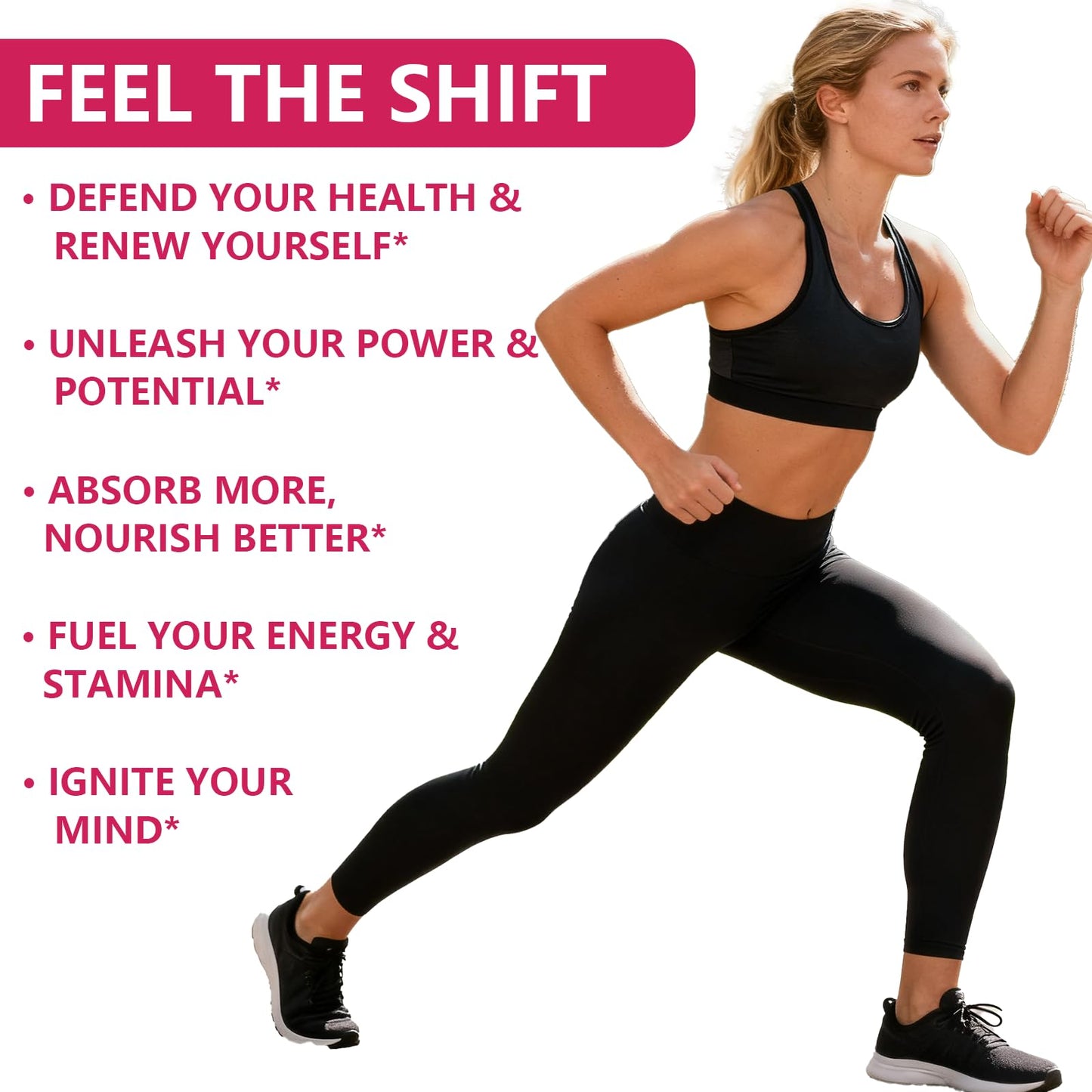 Nutritional profile layout of Itiban trace minerals supplement for women