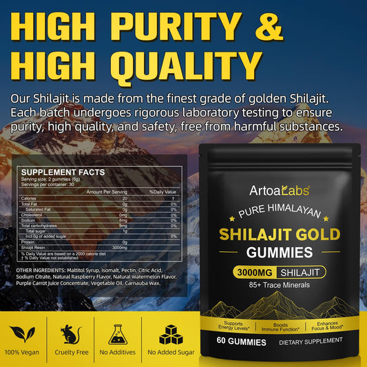 Onznoz Nifeishi Shilajit Ashwagandha and Gokshura supplement facts and ingredients panel