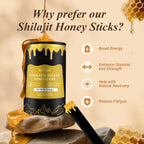 Portable wellness supplements showing thirty individual shilajit stick packets