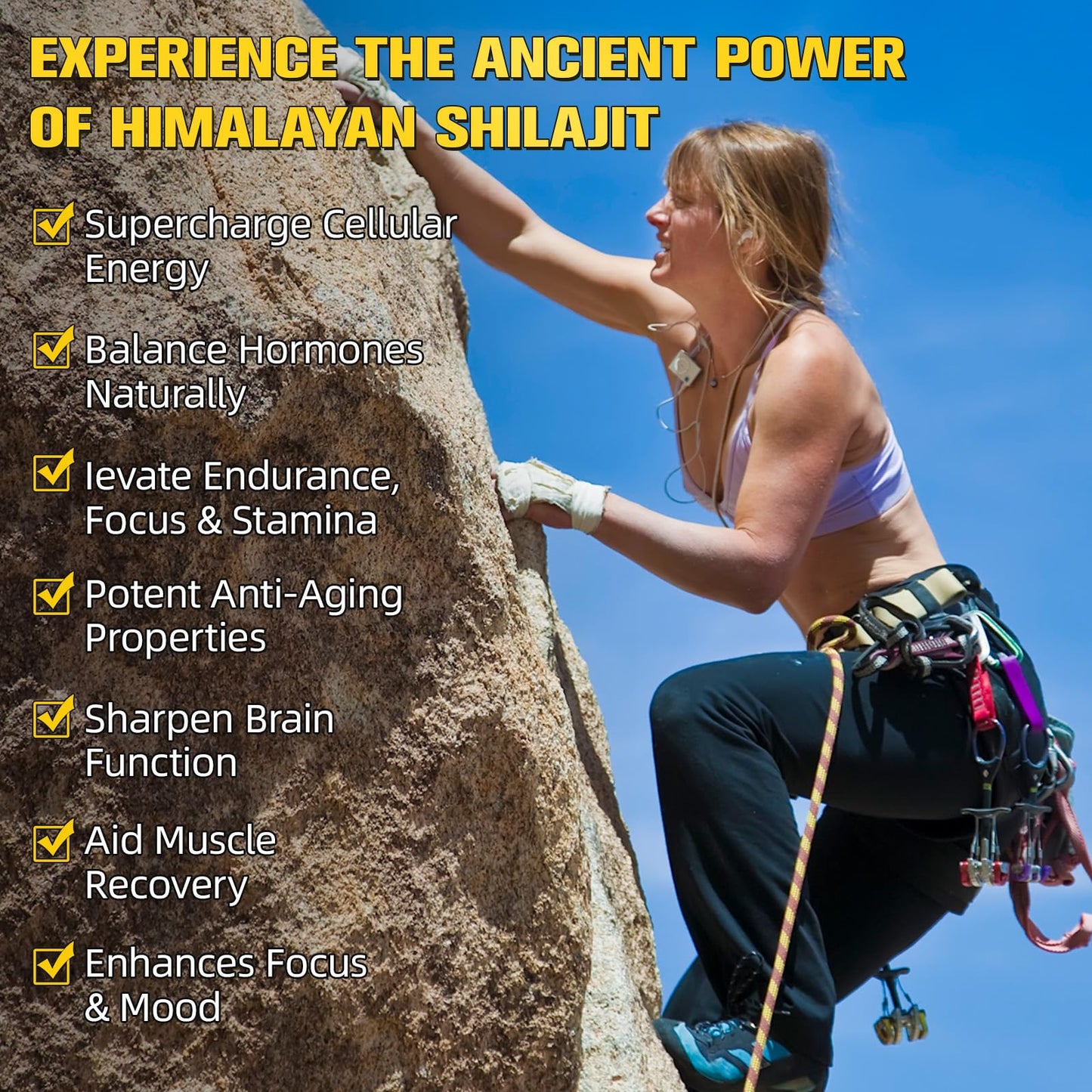 Authentic USA imported Himalayan gold shilajit capsules for natural energy boost