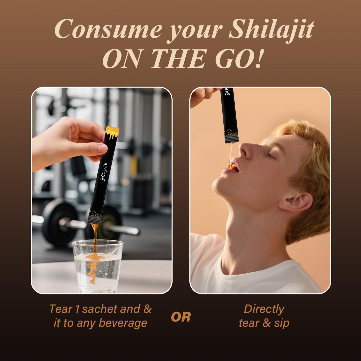 Auixopi travel friendly shilajit honey sticks lifestyle setup on a desk