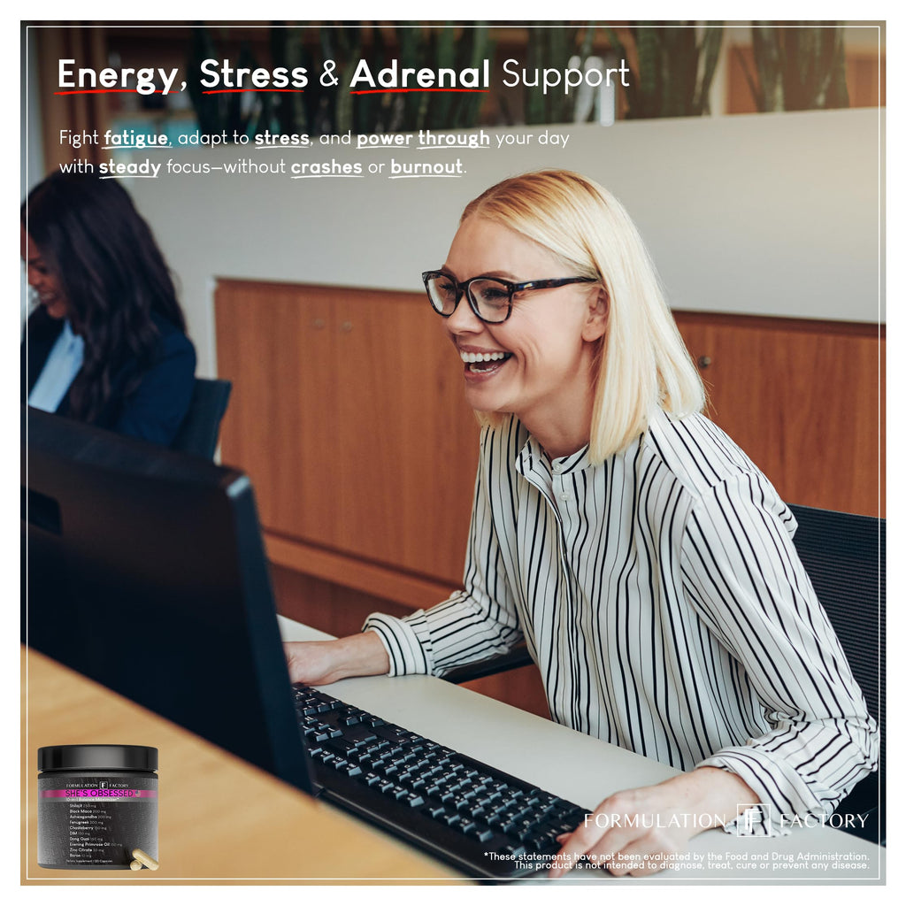 She's Obsessed endocrine support capsules side profile view