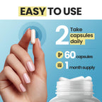 Close up of Vitamax dietary supplement highlighting ashwagandha and sea moss content.