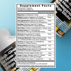 Side panel view of Vitamax shilajit complex highlighting the sixty count capsule quantity.