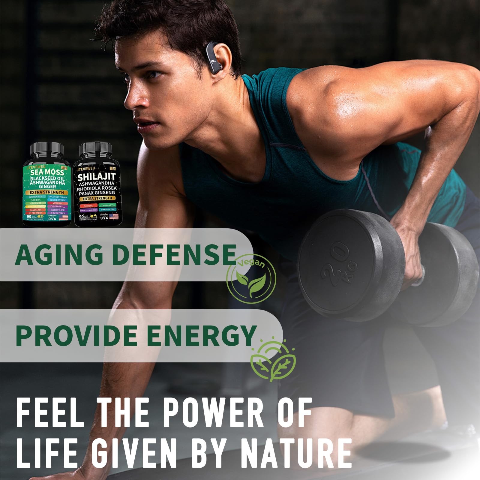 Gujisa extra strength adaptogen complex supplement facts and ingredients list.