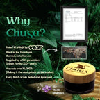 Authentic Chuga Shilajit resin showing thick premium texture