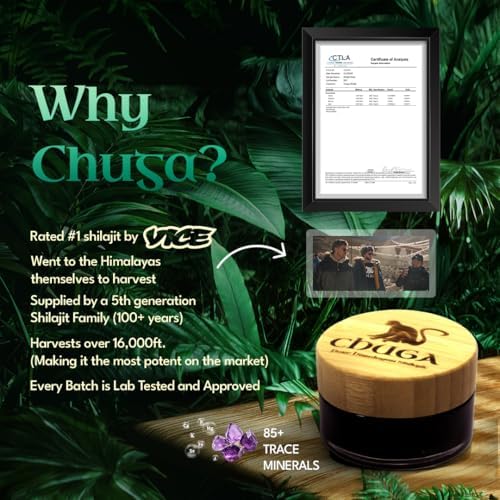 Authentic Chuga Shilajit resin showing thick premium texture