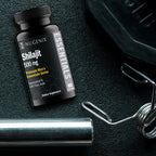 Nugenix Essentials Shilajit dietary supplement packaging showing supplement facts and clean ingredients