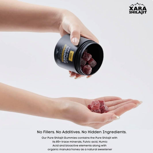 Xara Shilajit 85 trace minerals sugar free vegan dietary supplement