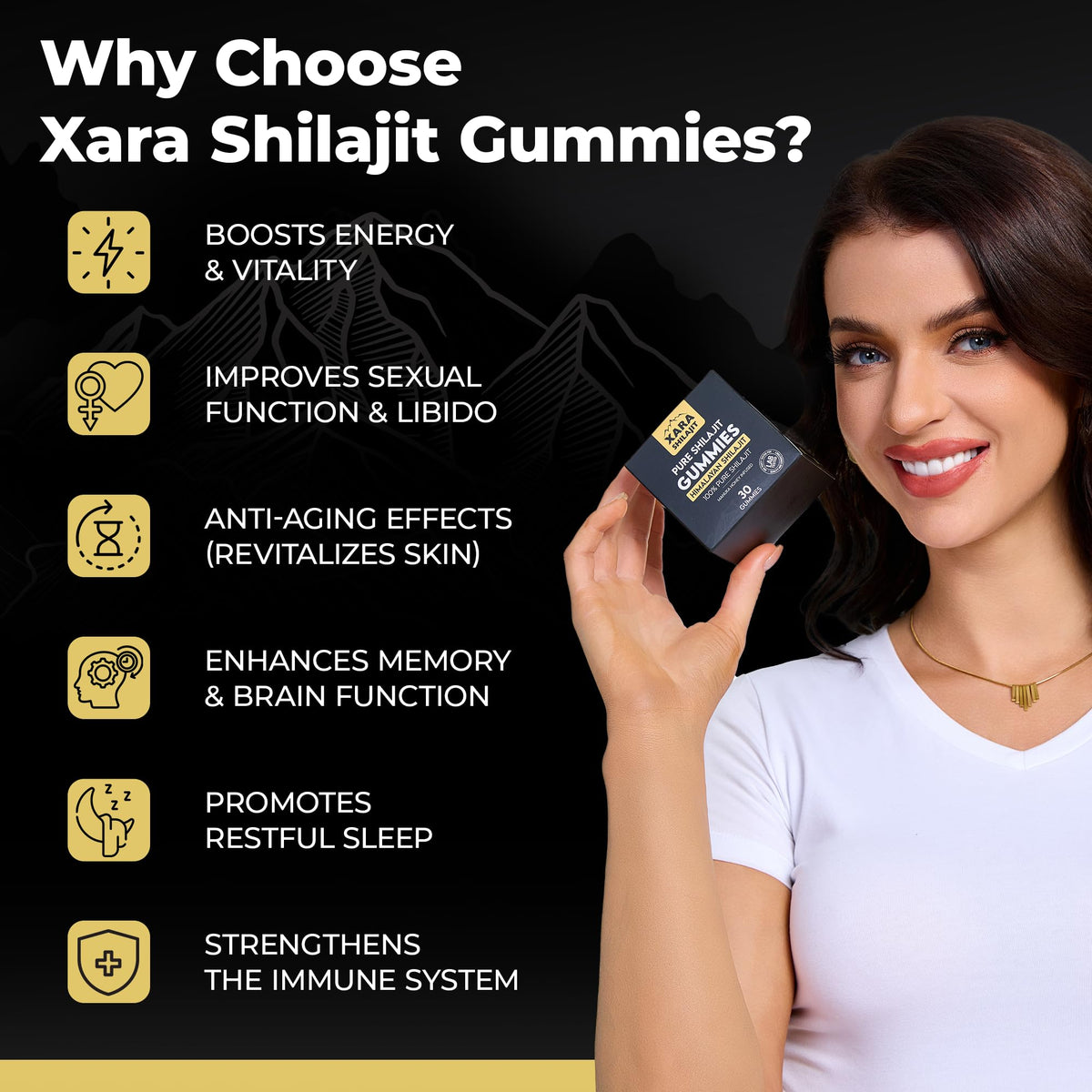 Xara Shilajit manuka honey infused organic herbal resin gummies