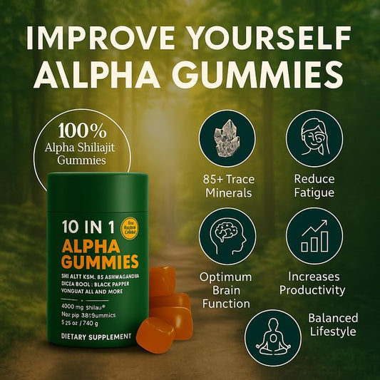Authentic USA imported WSJAWH ten in one shilajit capsules displaying supplement facts and mineral details.