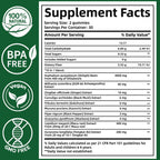 Hanachi Himalayan shilajit gummies supplement facts label showing ingredients and fulvic acid content