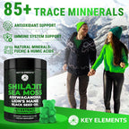 Close up view of Key Elements wellness gummies containing Ashwagandha and Lion's Mane extract.