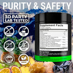 Key Elements multi benefit formula bottle featuring black seed oil and fulvic acid trace minerals.