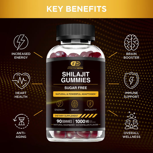 Sugar free Himalayan shilajit supplement for brain health and focus.