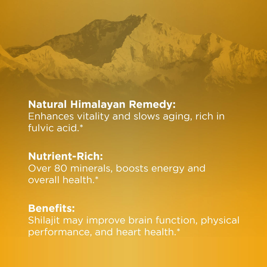 High altitude Himalayan shilajit gummies for immune support.