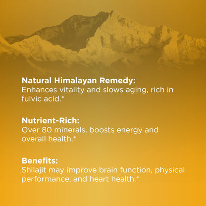High altitude Himalayan shilajit gummies for immune support.