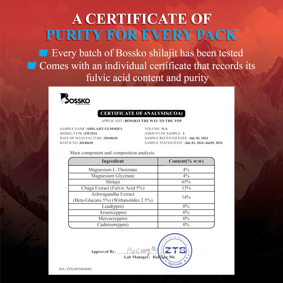 Bossko adaptogen wellness gummies daily dosage instructions