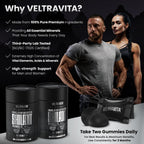 VeltraVita high potency shilajit gummies containing over one hundred and two trace minerals
