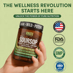 PureLeaf Naturals 24-in-1 herbal supplement packaging listing active ingredients like ashwagandha and lion's mane.