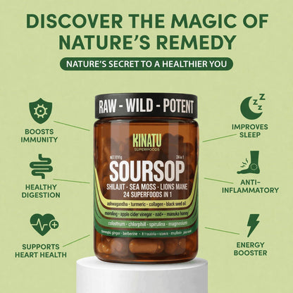 Close-up of the supplement facts and safety disclaimer on the PureLeaf Naturals superfood capsules label.