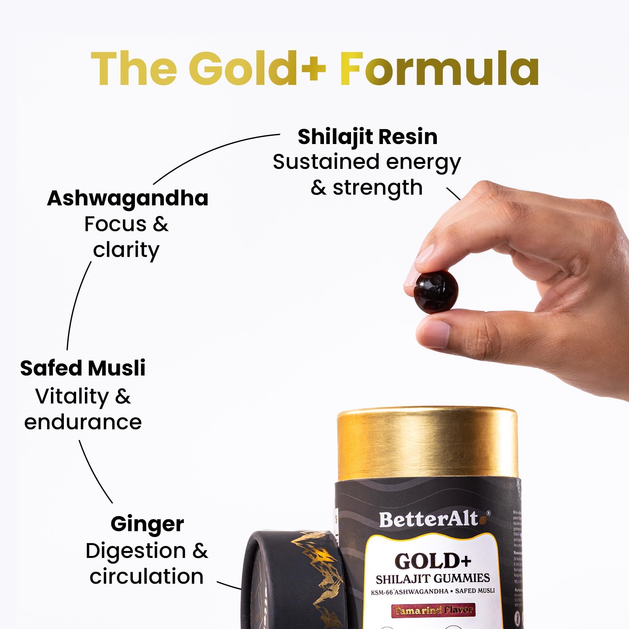 Better Alt Ayurvedic wellness supplements with ashwagandha and ginger for stamina