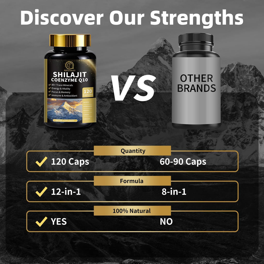 Side view of BBEEAAUU premium wellness capsules showing authentic imported packaging details