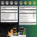 BBEEAAUU 12-in-1 energy formula bottle side label detailing the active ingredient composition.