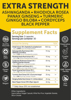 Lunakai pure shilajit and cordyceps mushroom dietary supplement for stamina and stress relief