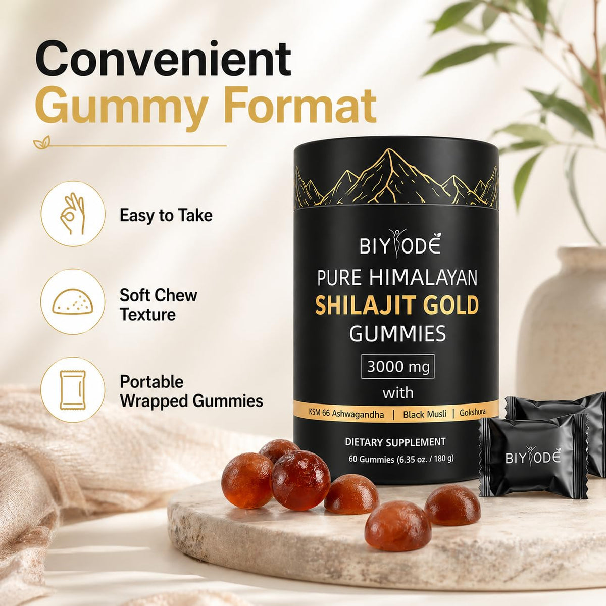 Authentic Biyode shilajit capsules on Rudra Retails for natural stress relief and immune support.