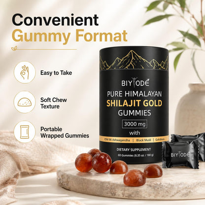 Authentic Biyode shilajit capsules on Rudra Retails for natural stress relief and immune support.