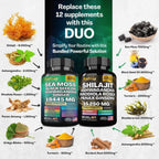 Auivty imported organic sea moss and ashwagandha complex daily health supplement bottle
