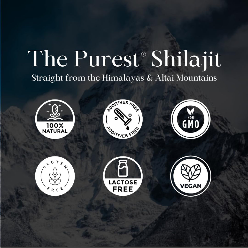 Third party lab tested shilajit resin for cellular energy and stamina