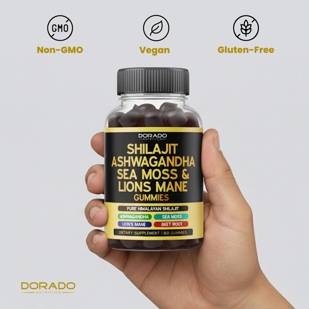 Dorado Nutrition pure herbal blend supplement for stress relief and focus.