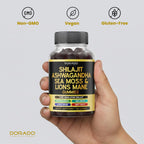 Dorado Nutrition pure herbal blend supplement for stress relief and focus.