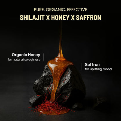 Anecdote brand pure shilajit and organic honey supplement pouch resting on a clean surface.