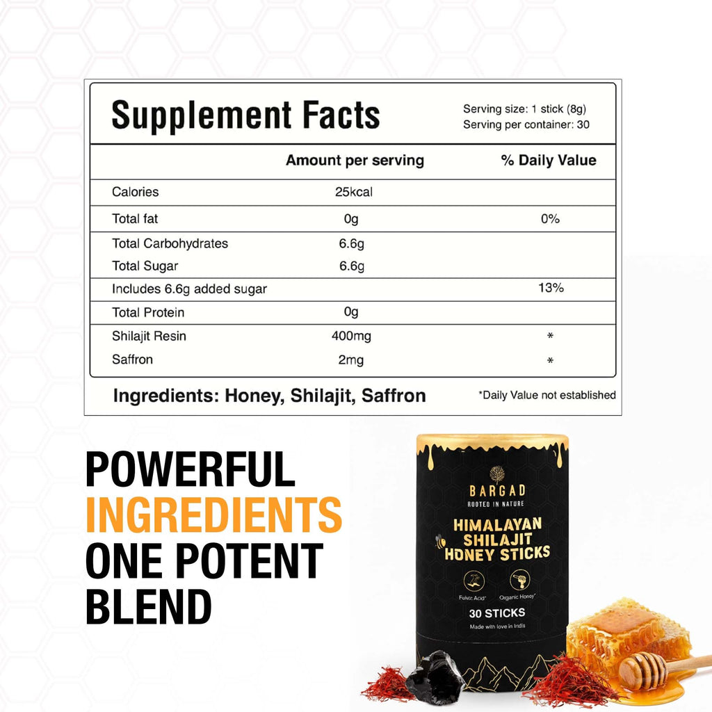 Bargad authentic Himalayan shilajit trace minerals benefit graphic