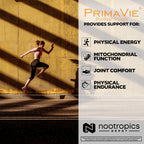 Nootropics Depot dietary supplement bottle illustrating serving size and USA imported authenticity seal.