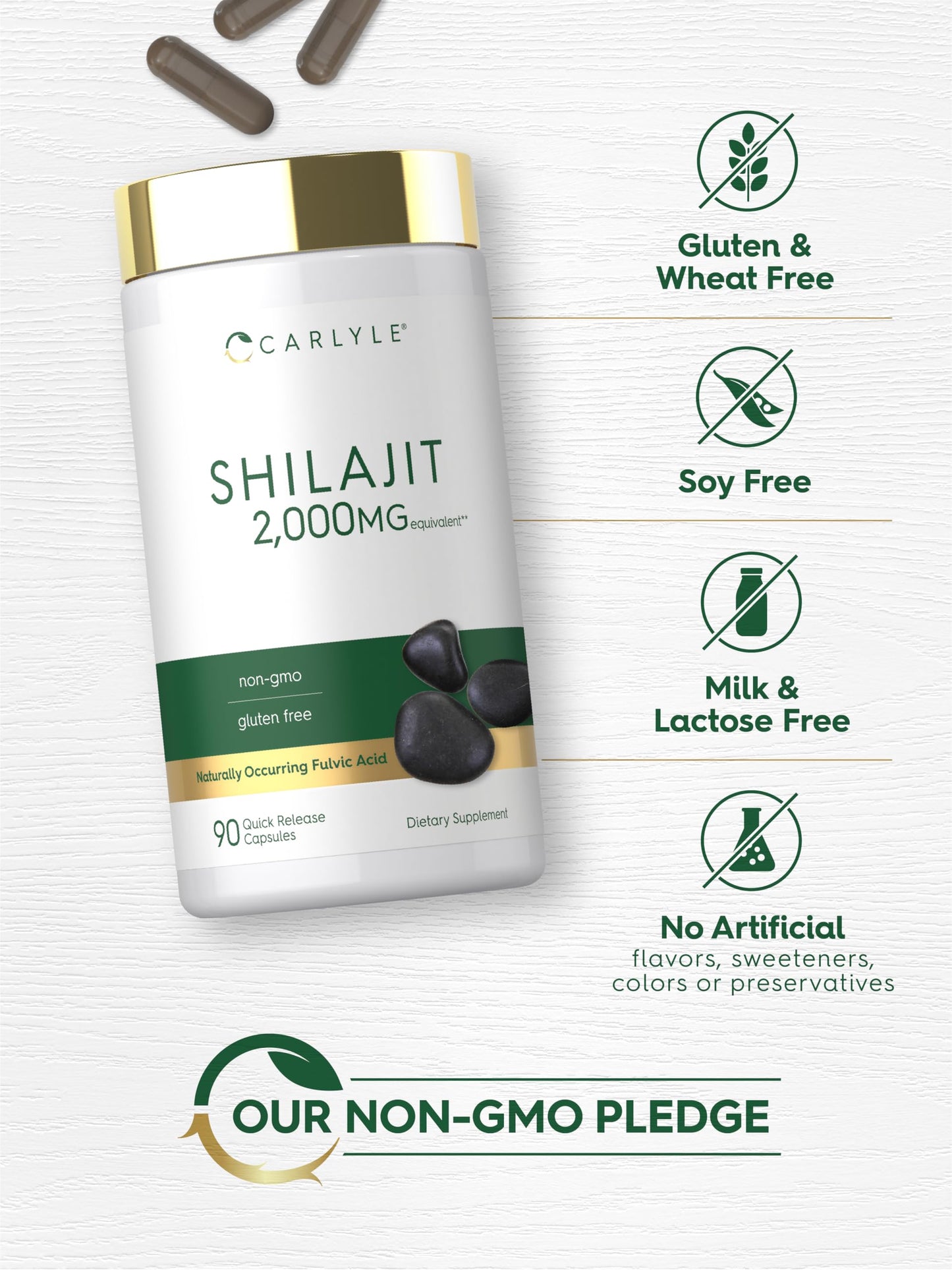 USA imported Carlyle Shilajit extract mineral rich supplement