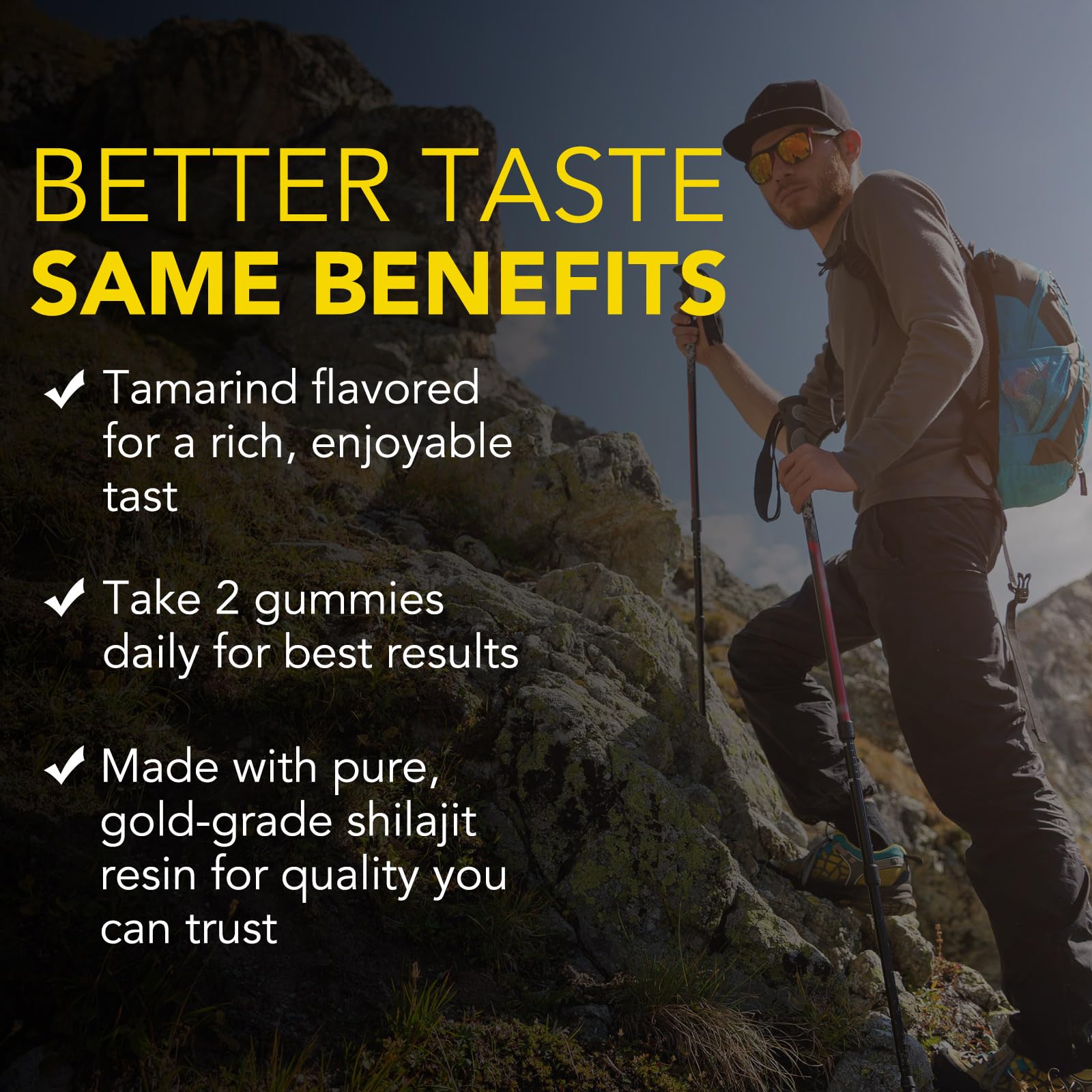 O Nature Ziran Shilajit 3000 milligram dietary supplement nutritional facts label