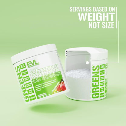 Evlution Nutrition Stacked Greens organic wheatgrass and spirulina blend nutrition facts.