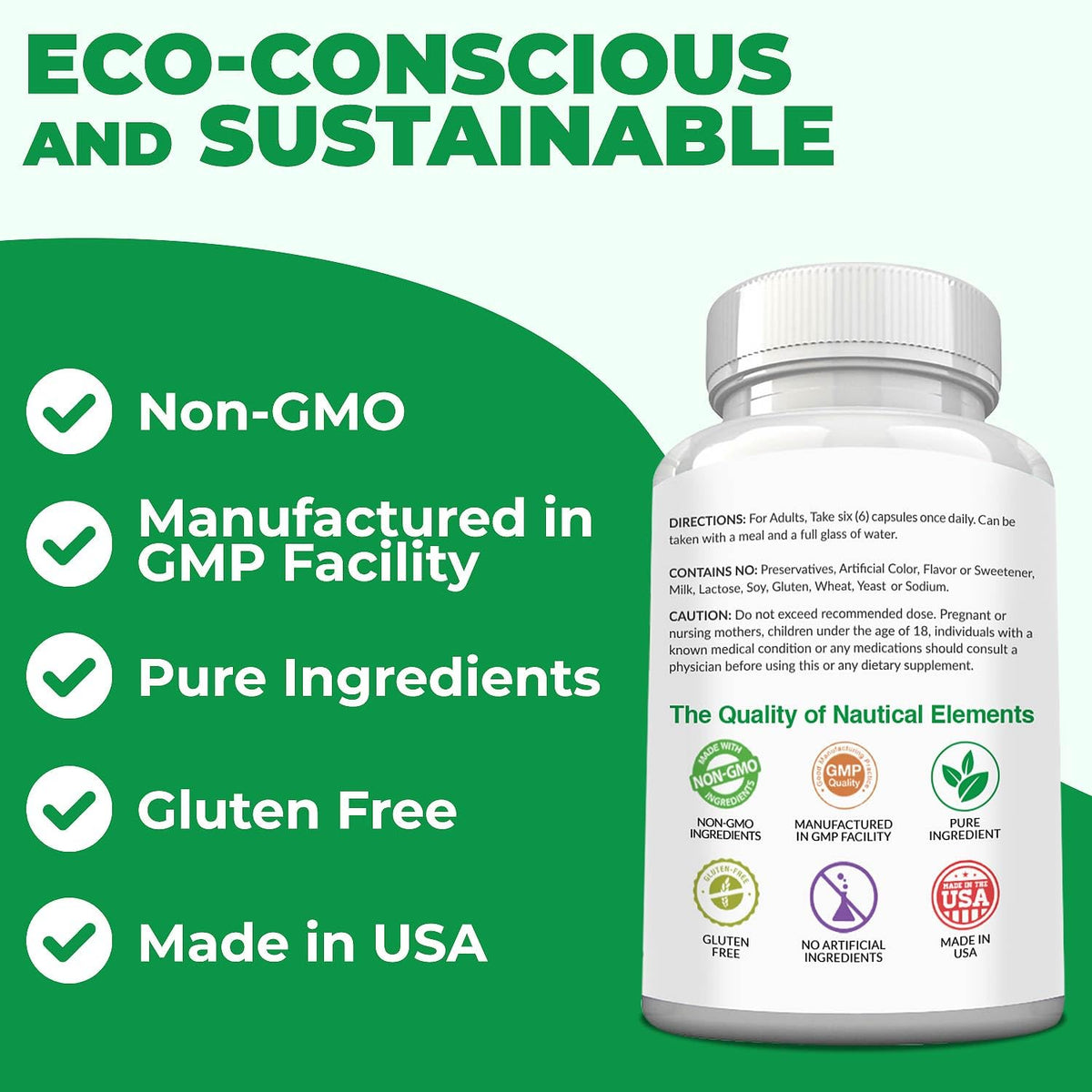 Close up shot of premium vegan plant based protein spirulina capsules for cardiovascular health