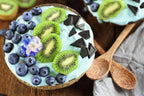 Natural blue food coloring powder from organic blue green algae