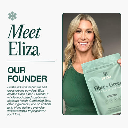 Hona daily four in one superfood blend powder containing organic chlorella and spirulina