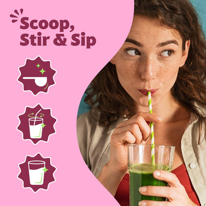 Premium vegan and gluten free superfoods blend nutritional labeling and facts close up.
